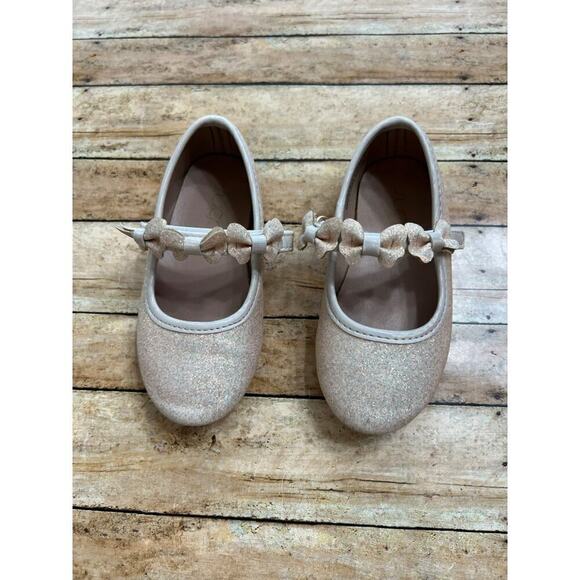 Sugar Gold Glitter Mary Janes Toddler Size 7 - Picture 1 of 5